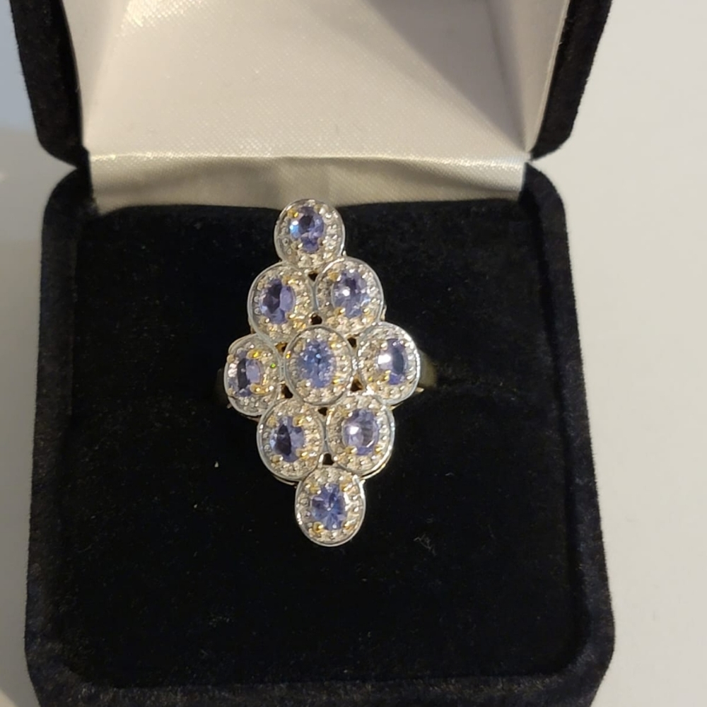 1.53 Carat Oval Cut Tanzanite Ring